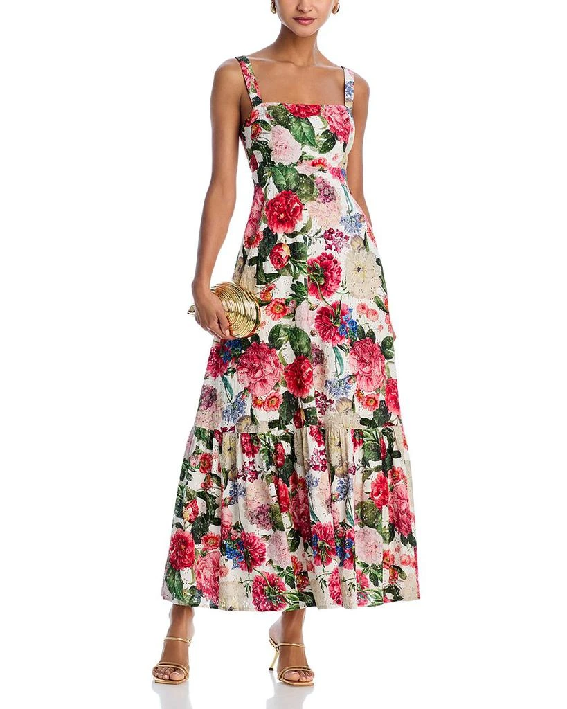 AQUA Floral Maxi Dress - Exclusive 1