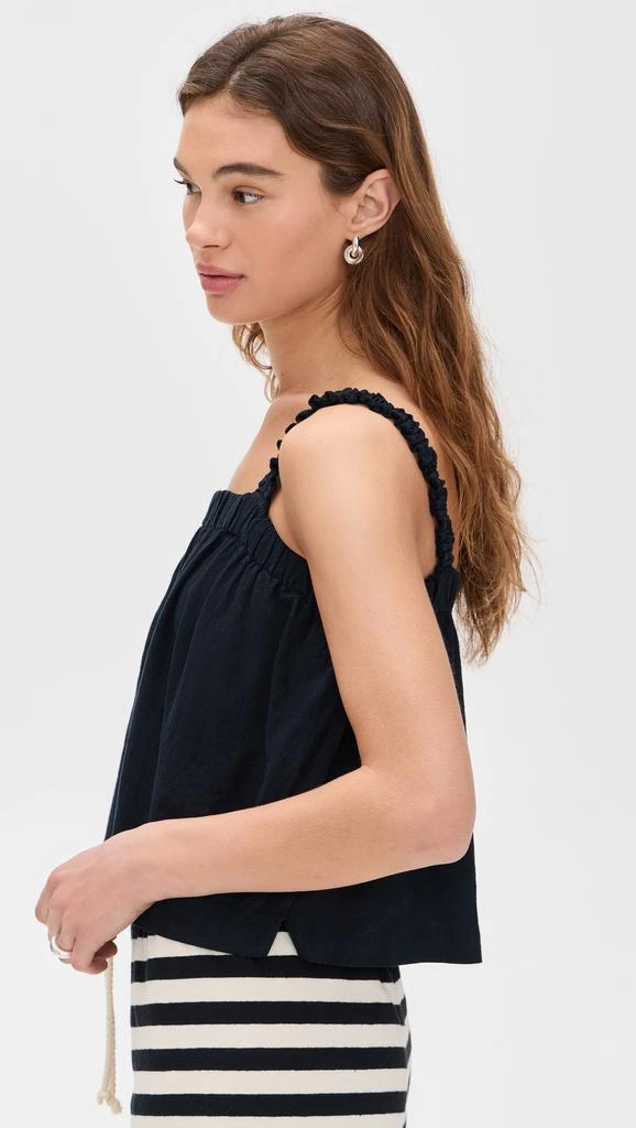 Stateside Linen Ruched Shoulder Tank 3