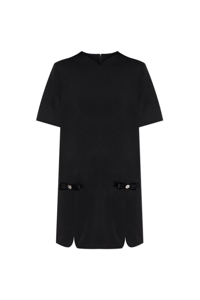 Versace Melange Beige Wool Blend Sweater Dress - Dresses