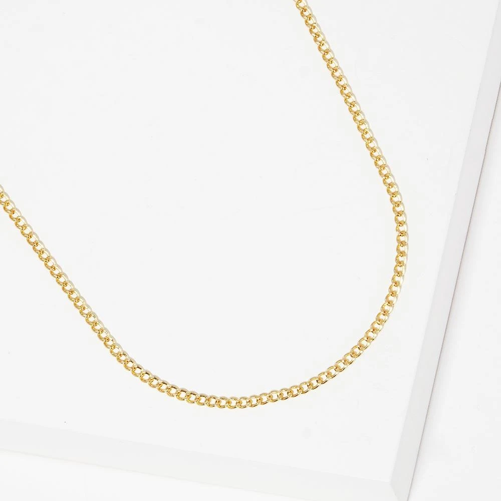 FASHNZFAB Gold Dipped Metal Chain Necklace