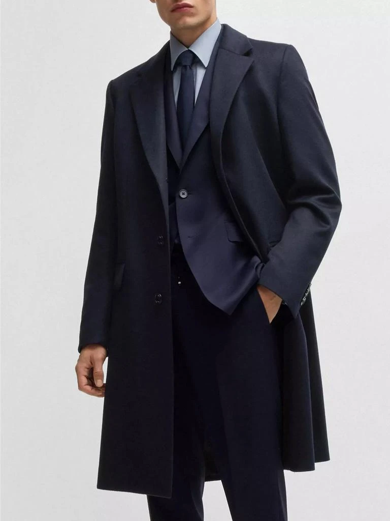 Hugo Boss Slim-Fit Coat in Cashmere 3