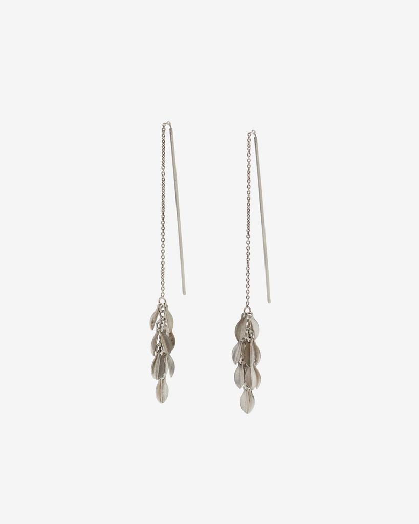 Isabel Marant ISABEL MARANT, METAL SHINY LEAF EARRINGS - Women - Silver - OneSize