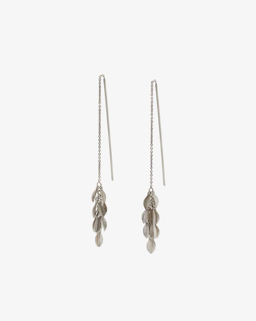 ISABEL MARANT ISABEL MARANT, METAL SHINY LEAF EARRINGS - Women - Silver - OneSize 1