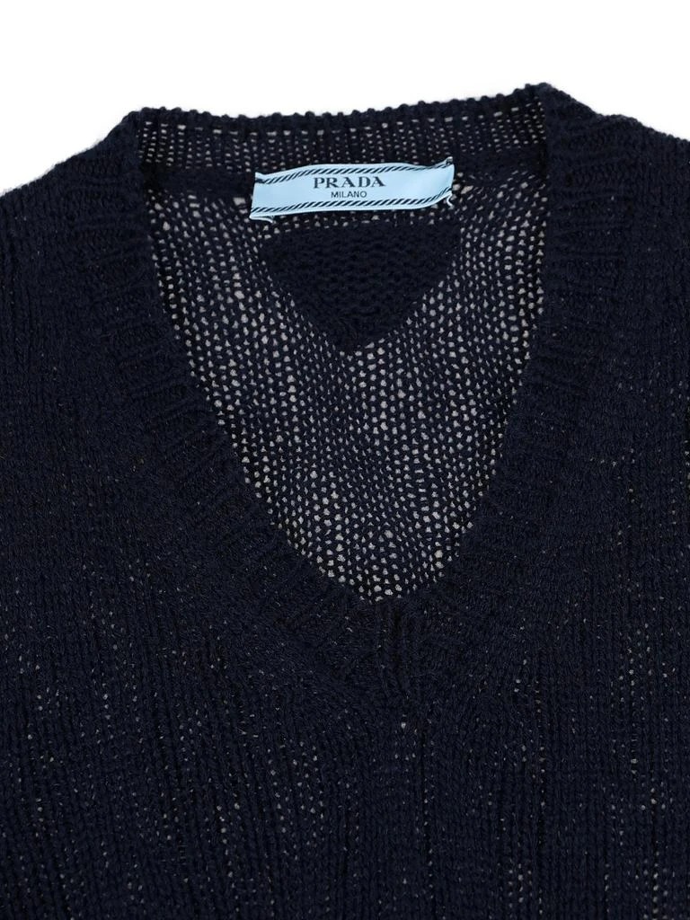 Prada Prada V-Neck Knitted Vest 3