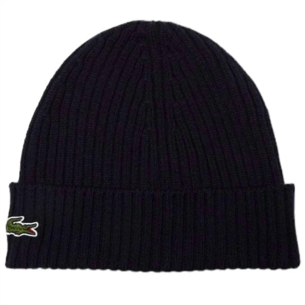 Lacoste Lacoste - Ribbed Wool Beanie - Unisex 1