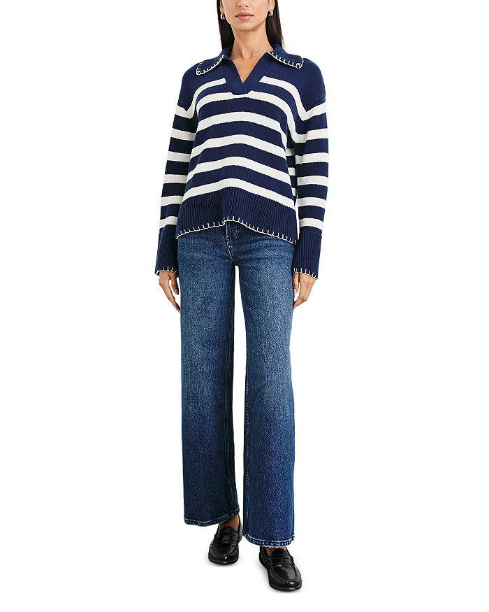 Rails Athena Collared Striped Sweater 2