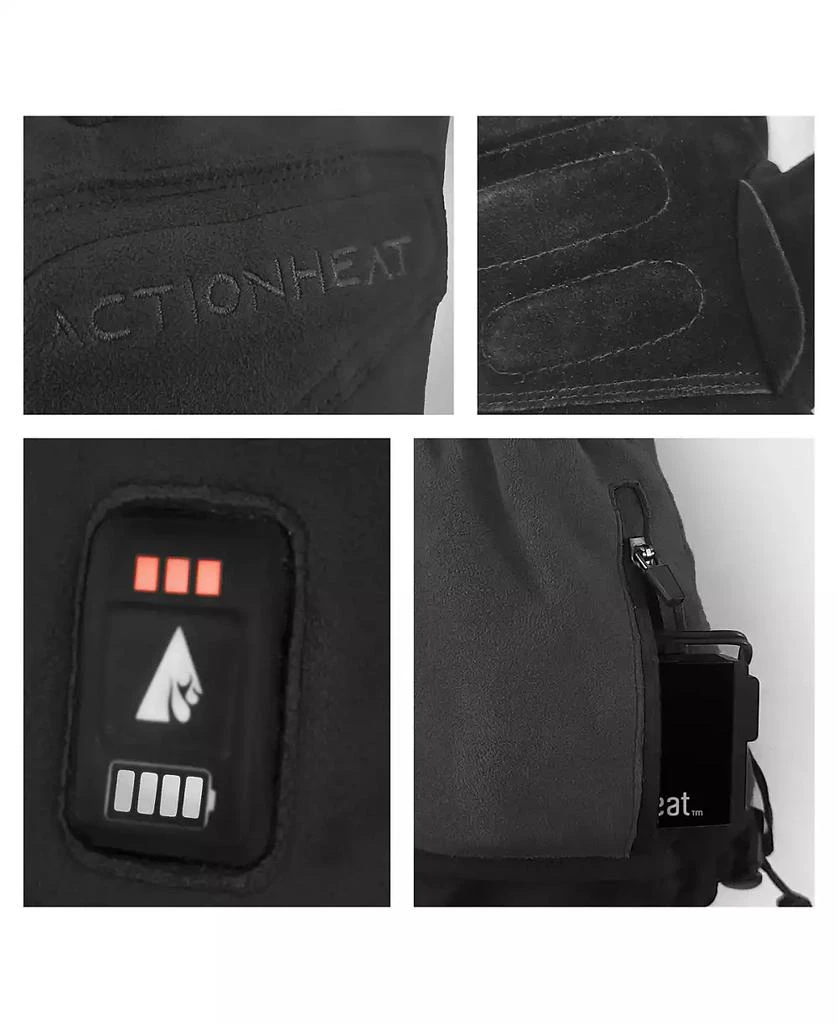 ActionHeat Men's 7V Rugged Leather Heated Work Gloves - Unisex 5