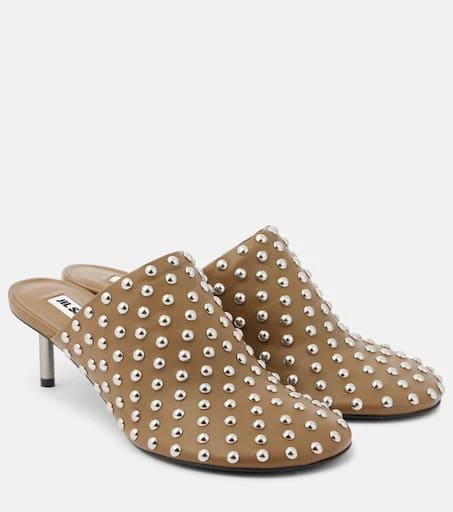 Jil Sander Studded leather mules 1