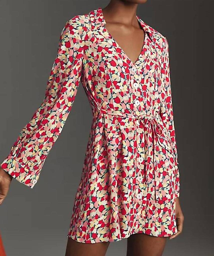 Rixo Rixo - Olina Floral Collared Mini Dress