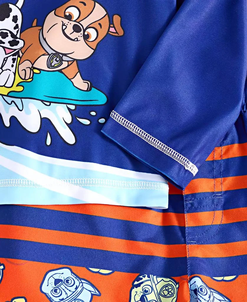 Paw Patrol Toddler Boys Rash Guard & Swim Trunks Two-Piece Swimsuit 3