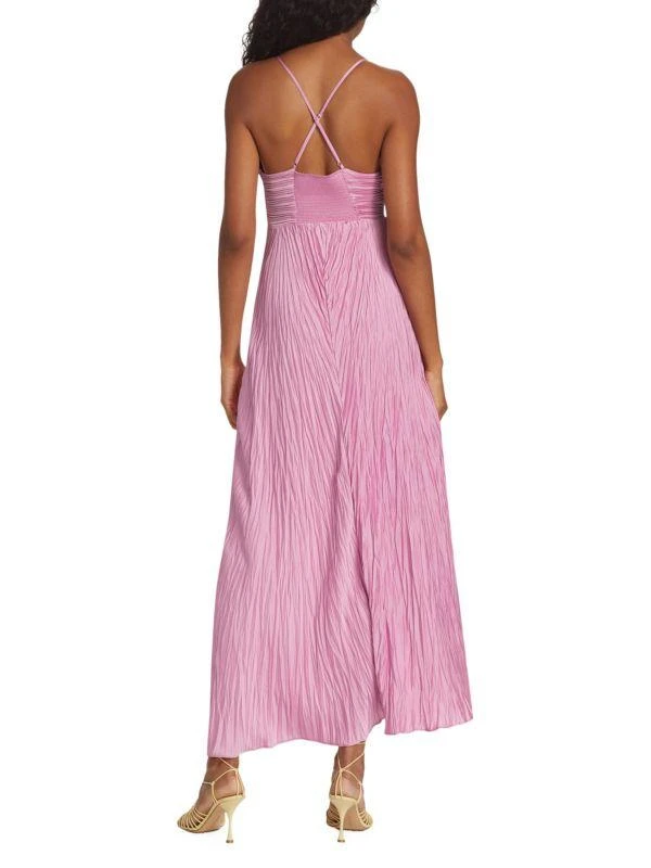A.L.C. Angelina Asymmetric Pleated Maxi Dress 2