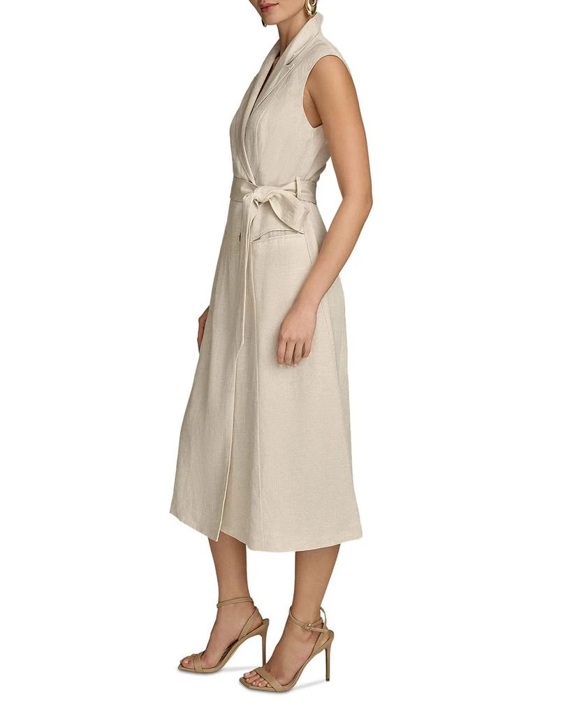 Donna Karan Belted A Line Midi Dress 4