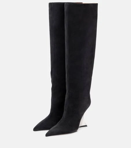 Paris Texas Nina 105 suede knee-high boots 4