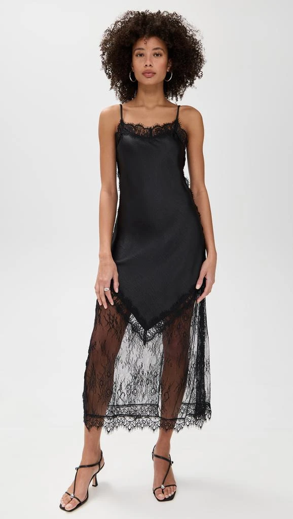 Pixie Market Silky Lace Panel Dress 7