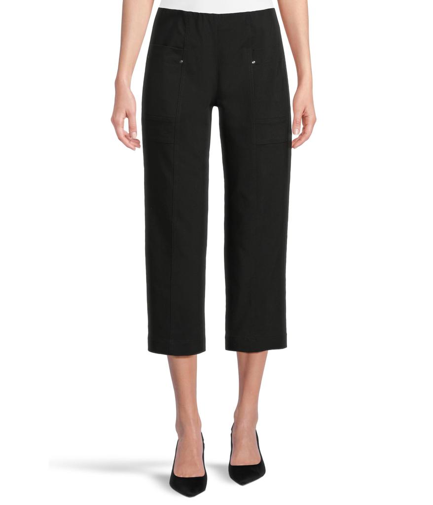 Elliott Lauren Pull On Updated Crop Cargo Pocket Pants With Rivets Detail