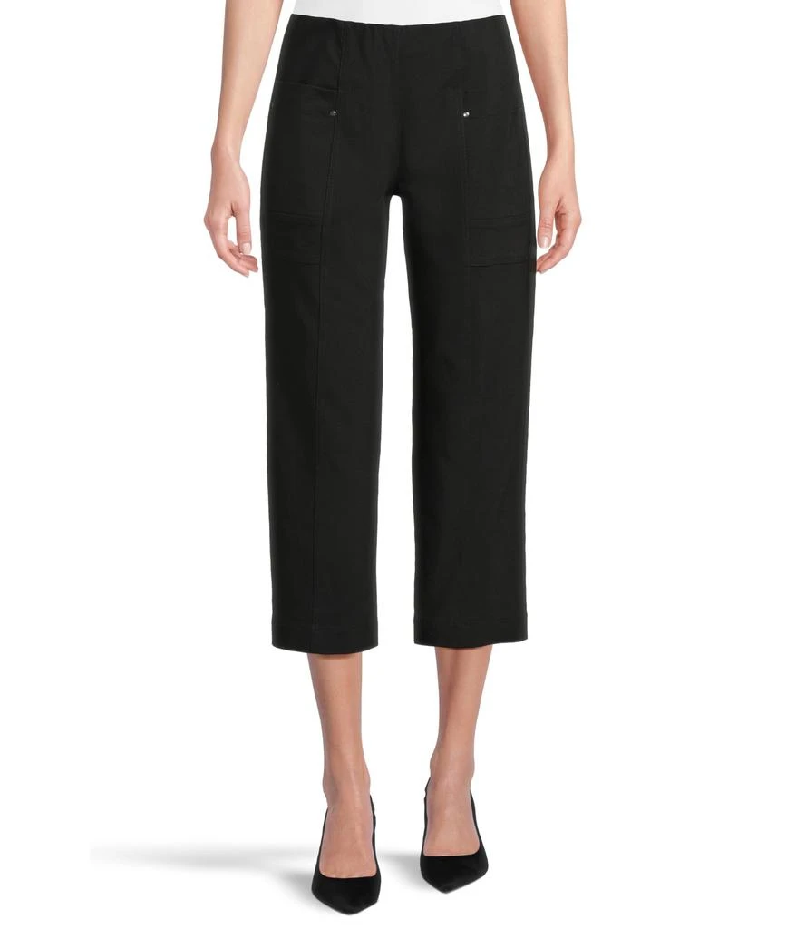 Elliott Lauren Pull On Updated Crop Cargo Pocket Pants With Rivets Detail 1