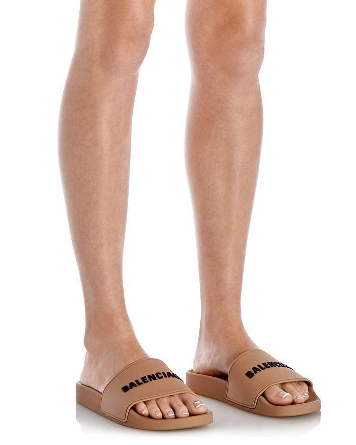 Balenciaga Women's Logo Slide Sandals 2