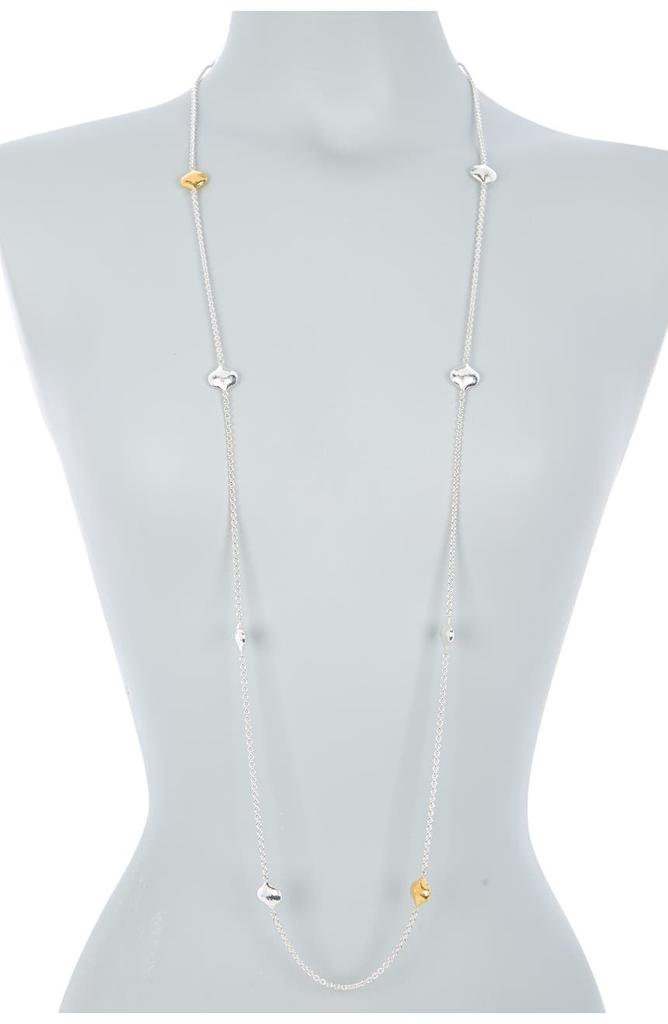 Gurhan Two-Tone Clove Station Chain Long Necklace