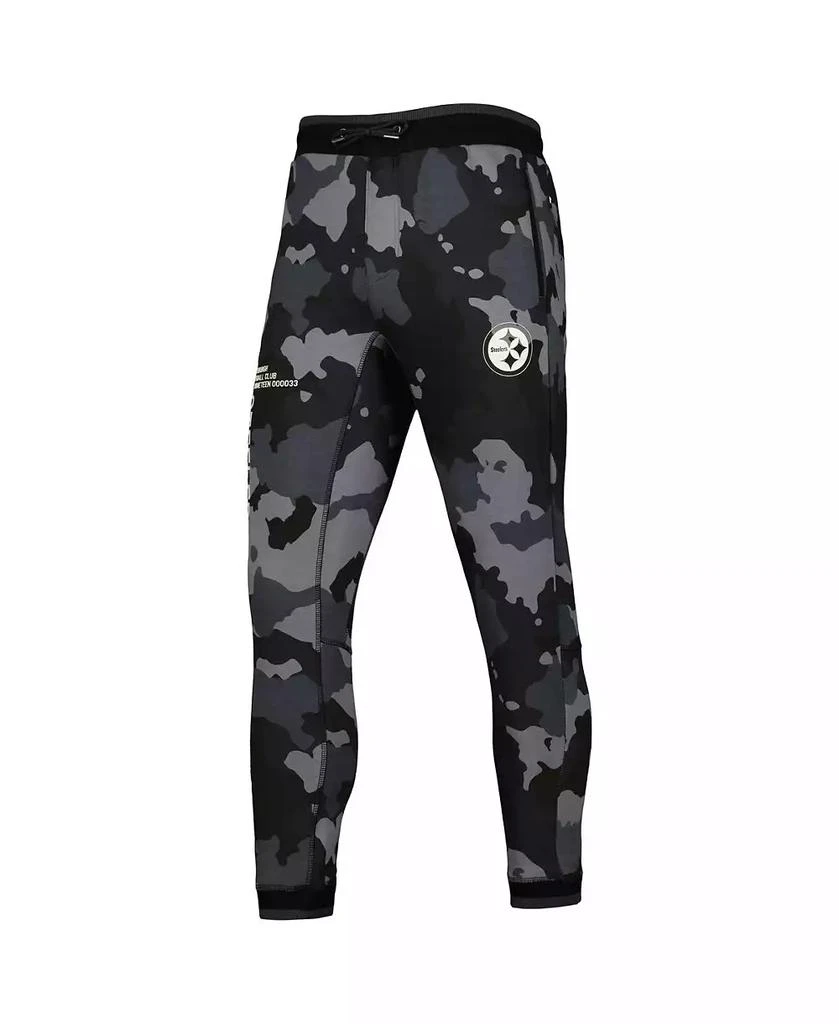 The Wild Collective Men's and Women's Black Pittsburgh Steelers Camo Jogger Pants 3