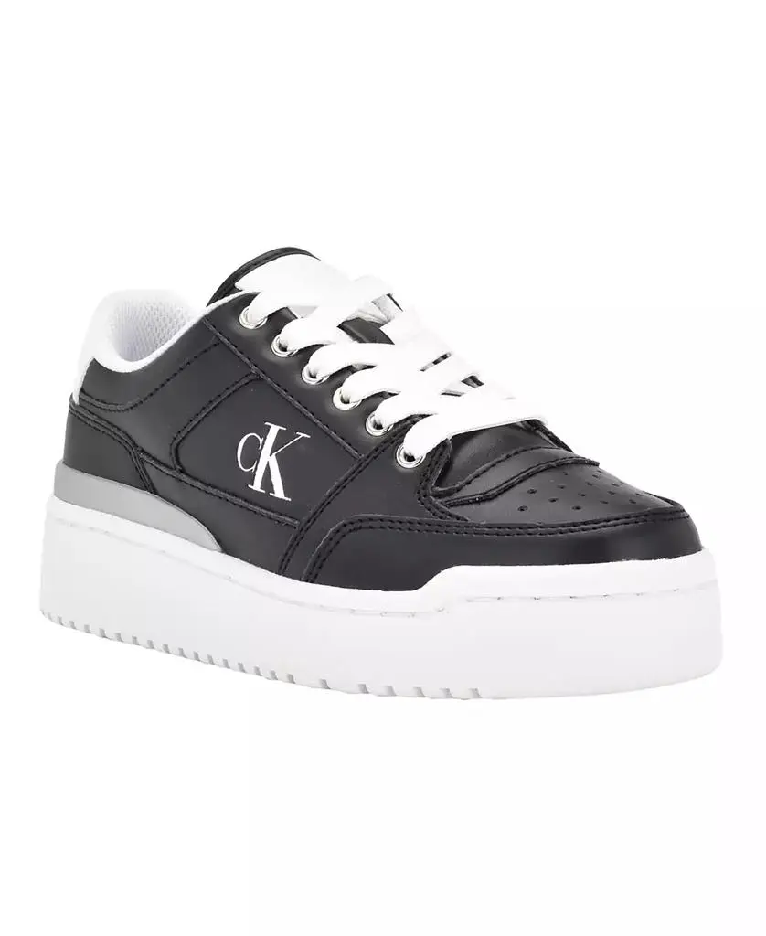 Calvin Klein Women's Alondra Lace-Up Platform Sneakers