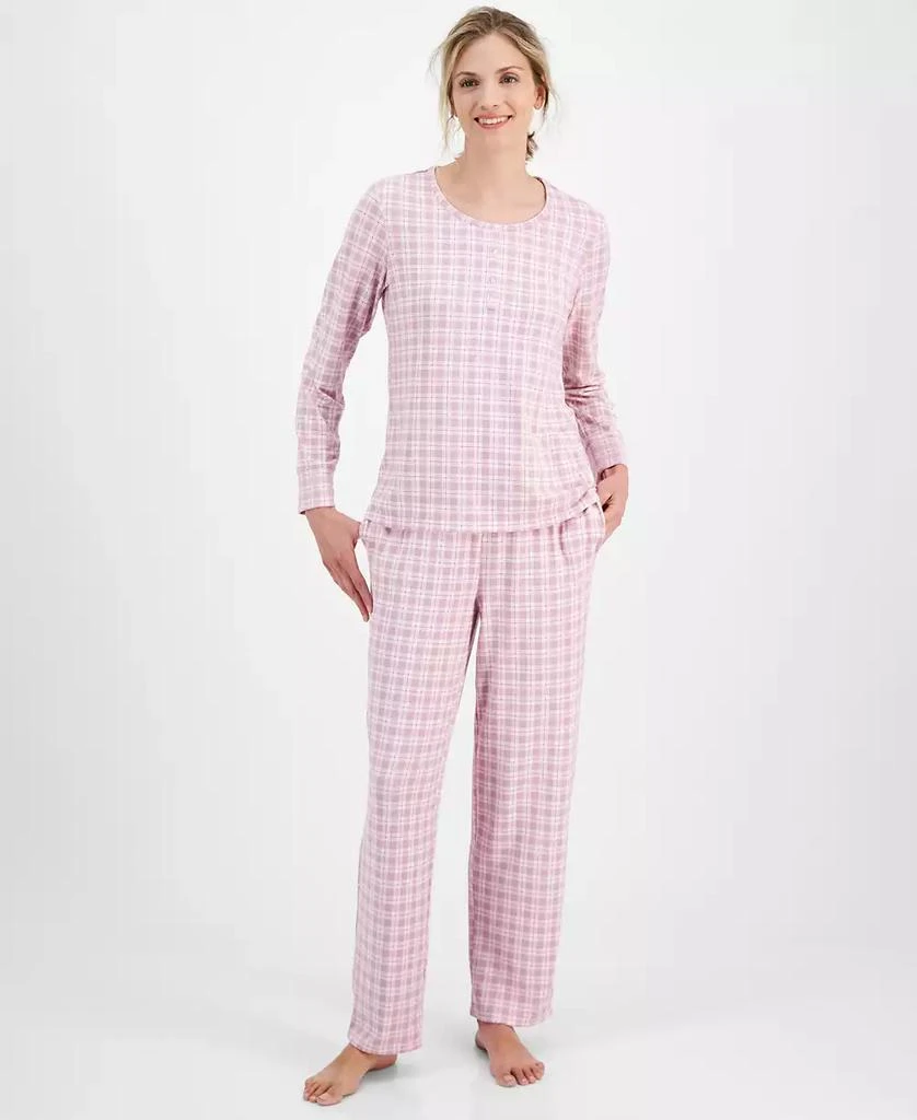 Charter Club Women's 2-Pc. Printed Long-Sleeve Packaged Pajamas Set, Created for Macy's 1