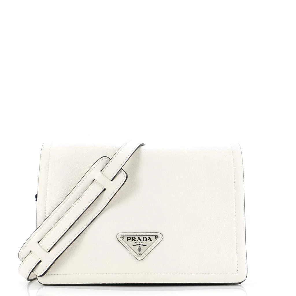 Prada Full Flap Shoulder Bag Glace Calf Small 1