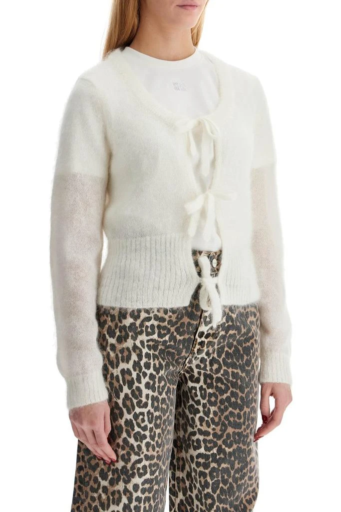 Ganni Ganni Bow-Detailed Knit Cardigan 2