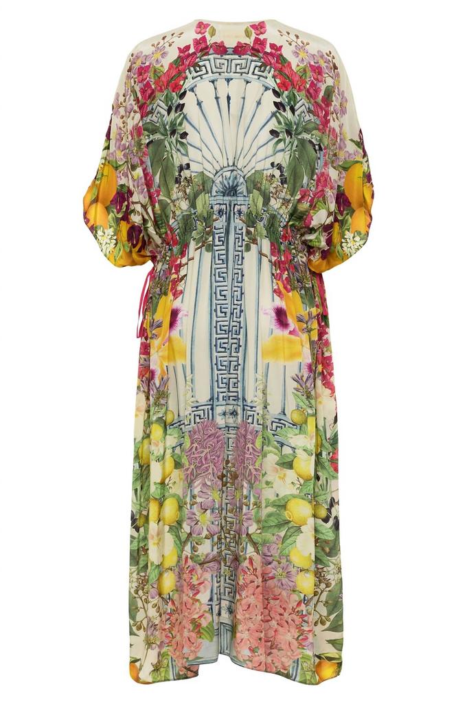 Carolina K Guida Kaftan In Floral Greek
