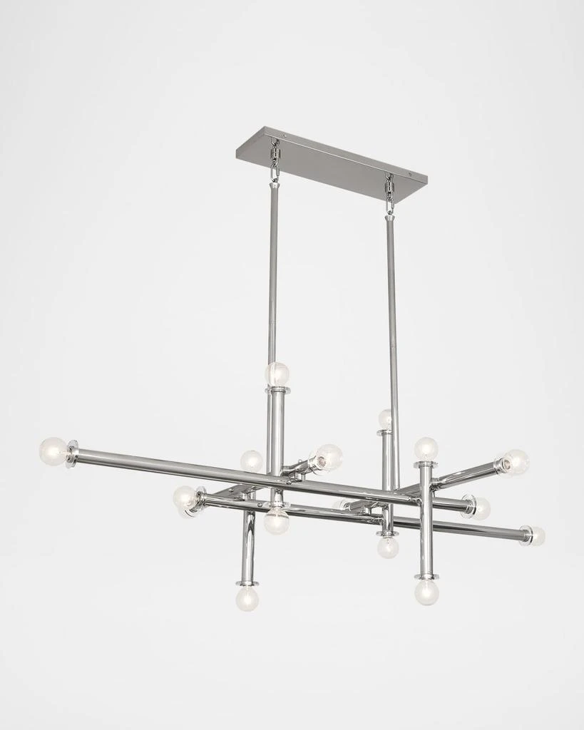 Jonathan Adler Milano 16-Light Linear Chandelier 1
