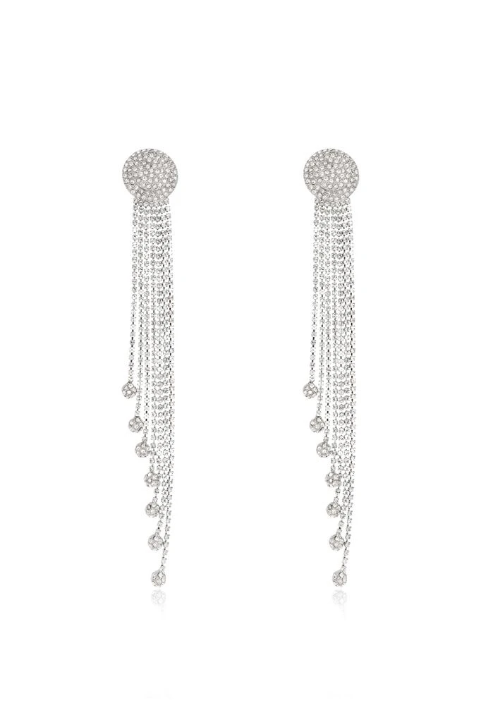 Alessandra Rich Clip-on earrings with crystals