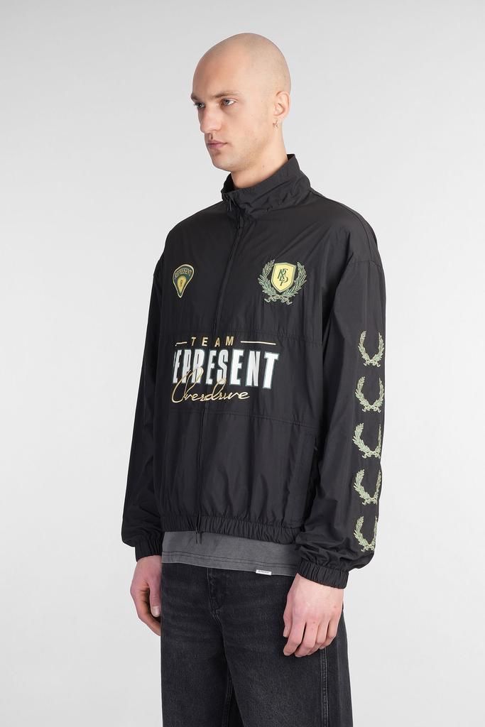 Represent Casual Jacket In Black Nylon