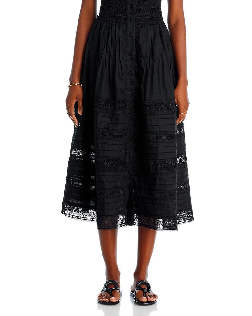 Waimari Camila Tiered Lace Midi Skirt 4
