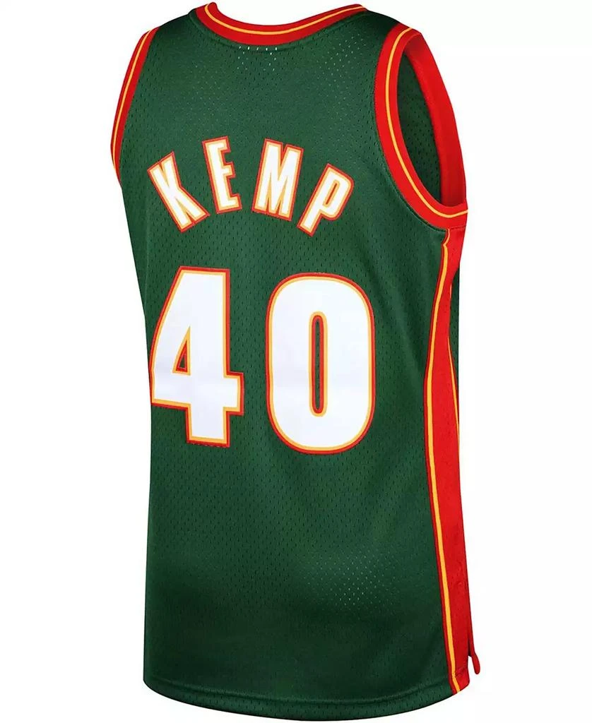Mitchell and Ness Men's Shawn Kemp Green Seattle Supersonics 1995-96 Hardwood Classics Swingman Jersey 3