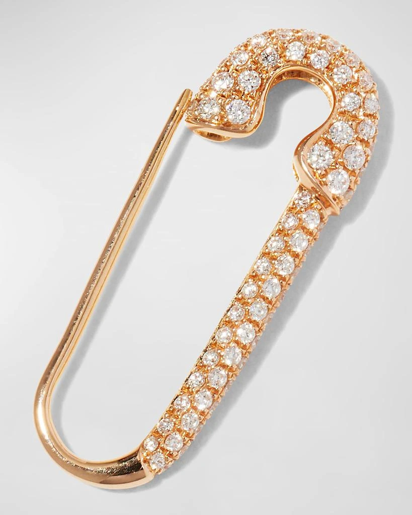 Anita Ko 18k Diamond Safety Pin Earring, Single 4