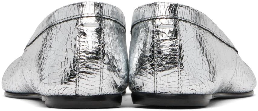 MAISON MARGIELA Silver Tabi Broken Mirror Ballerina Flats 2