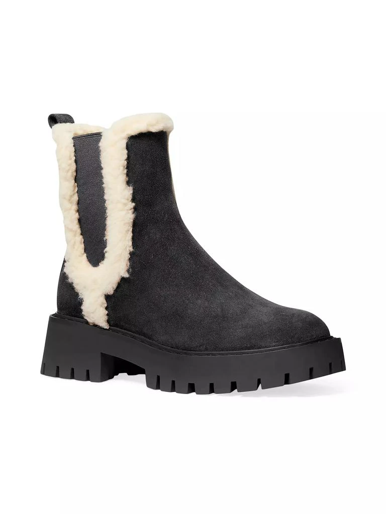Michael Kors Asher Sherpa-Trimmed Suede Booties 2