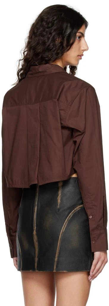 REMAIN Burgundy Cropped Shirt 3