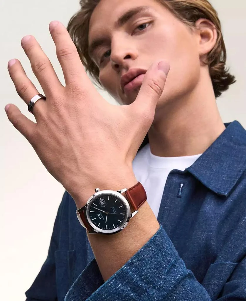 Daniel Wellington Men's Automatic Brown Leather Watch, 40mm 5