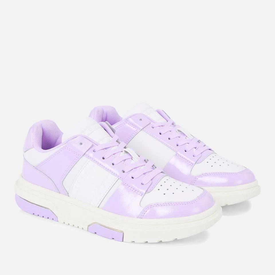 Tommy Jeans TOMMY JEANS WOMEN'S PATENT LEATHER CUPSOLE TRAINERS 2