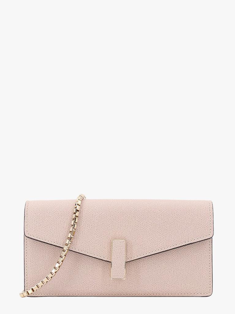 VALEXTRA Leather clutch with metal detail