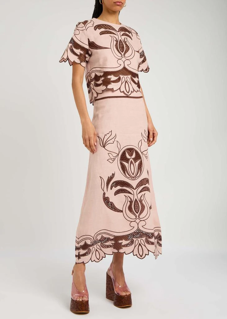LUG VON SIGA Dakota embroidered linen top 4