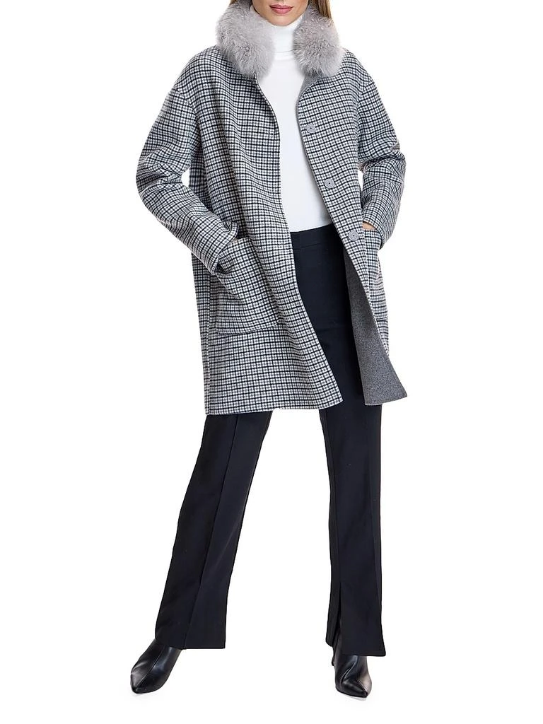 Maximilian Reversible Shearling-Collar Coat 2
