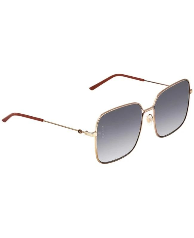 Gucci Gucci Square Metal Unisex Sunglasses GG0443S-001 3