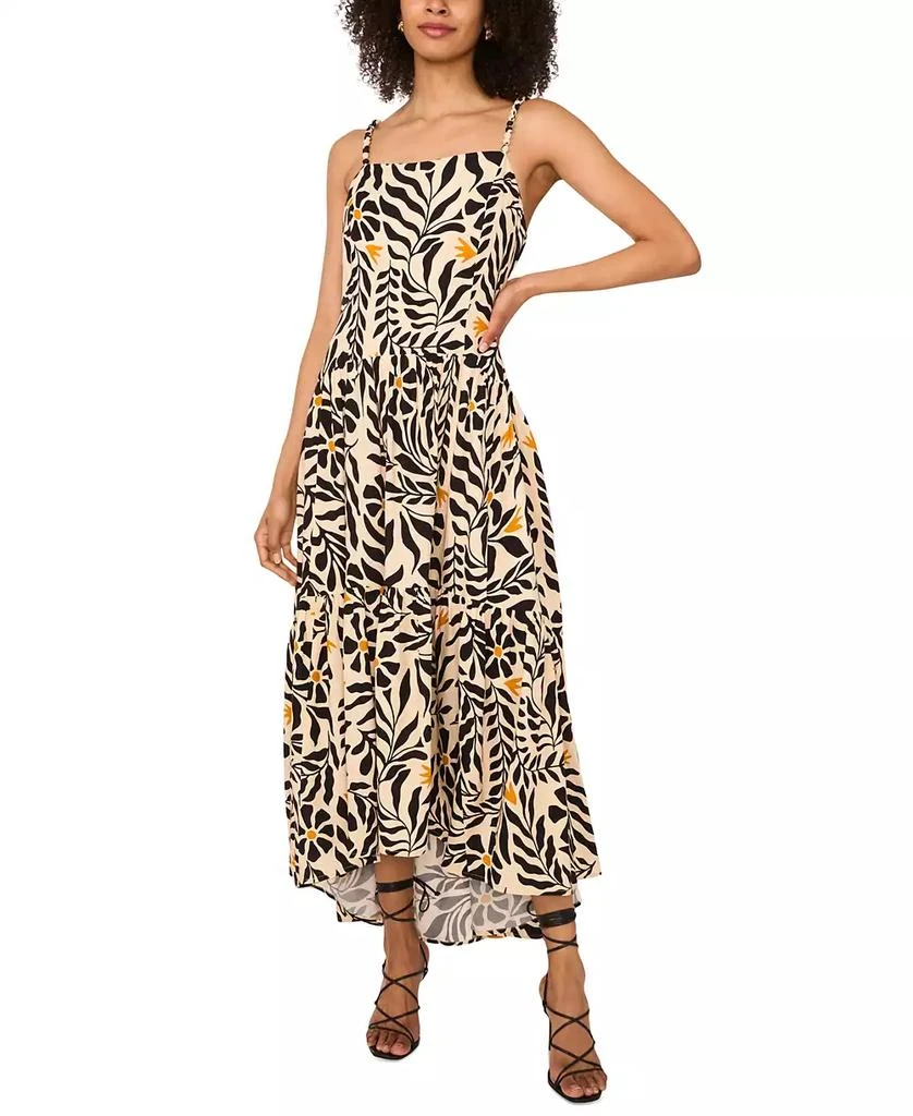 1. State Women's Floral-Print High-Low Maxi Dress 1