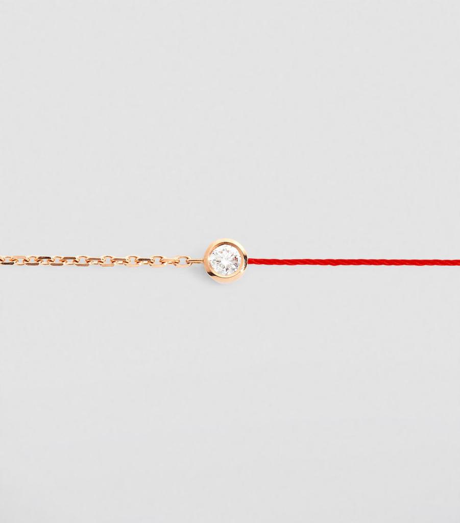 Redline Rose Gold and Diamond Pure Half-Chain Bracelet