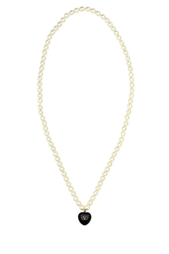 Valentino Ivory pearls Coeur Royal necklace