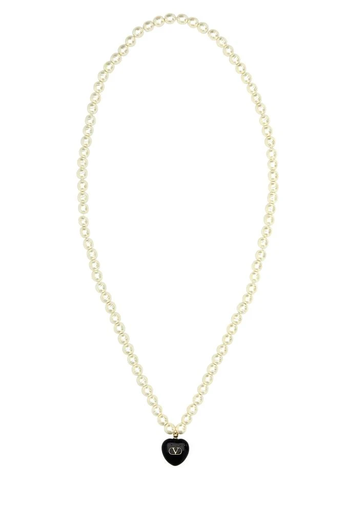 Valentino Ivory pearls Coeur Royal necklace 1
