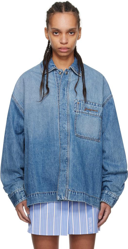 Jacquemus Blue La Casa 'The de-Nîmes' Denim Shirt - Shirts