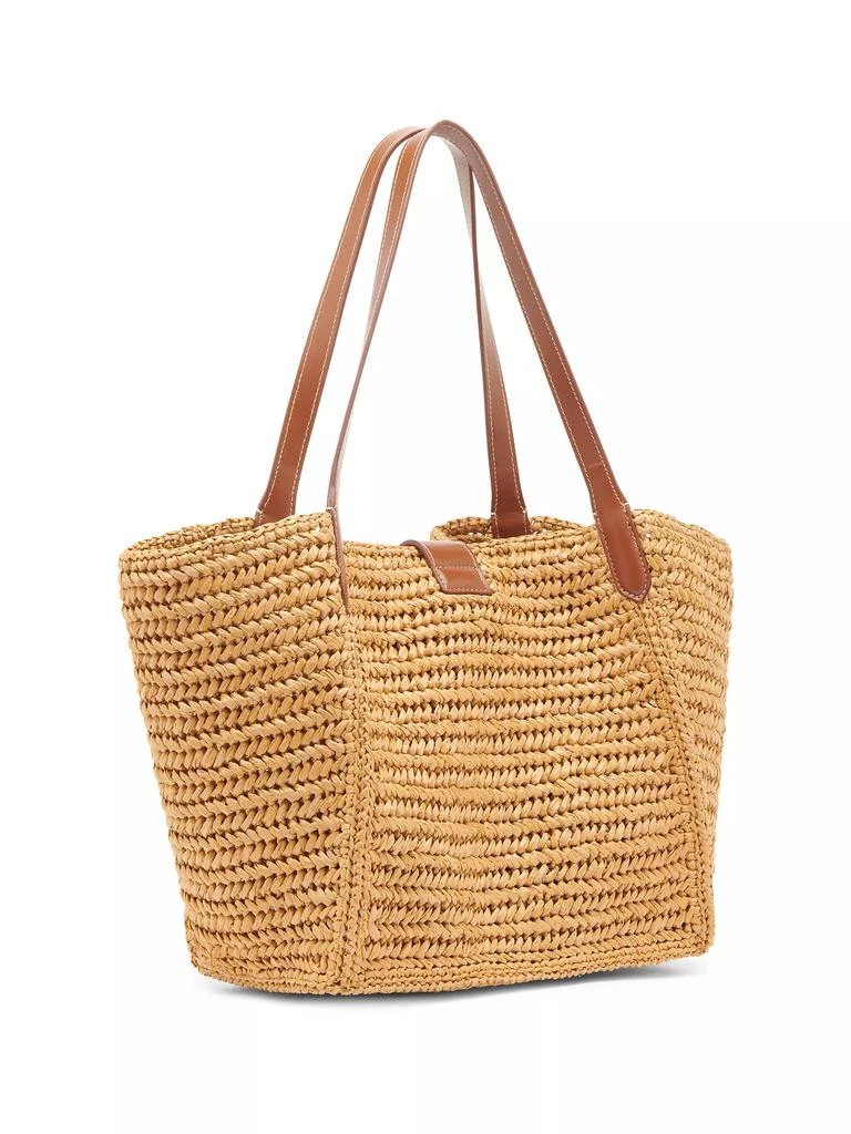 Tom Ford Tara Medium Raffia &amp; Leather Tote Bag 4