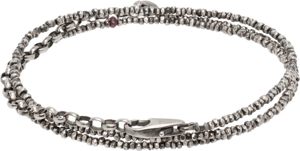 Title of Work Beaded Chips Multi Wrap Bracelet